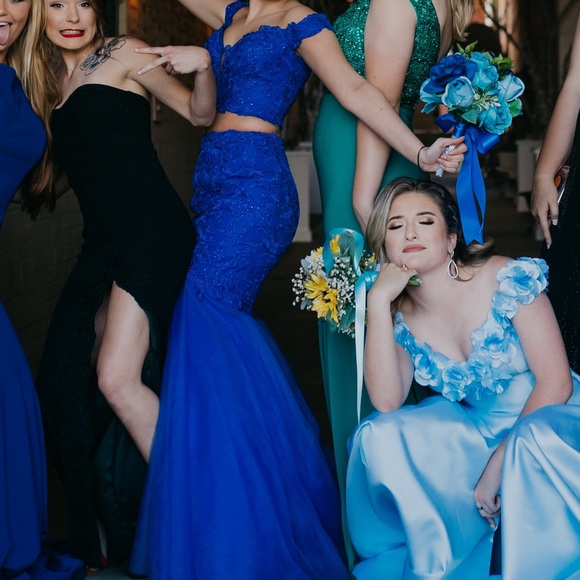 Royal Blue Prom Dress - Picture 2 of 2